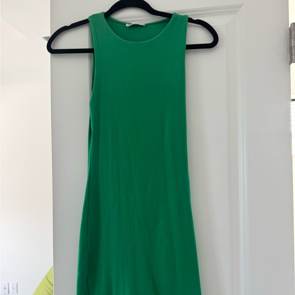 Green Sleeveless Bodycon Dress